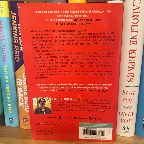 4/$25 The Pallbearers Club by Paul Tremblay. - Picture 2 of 3